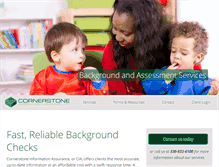 Tablet Screenshot of cornerstonecia.com